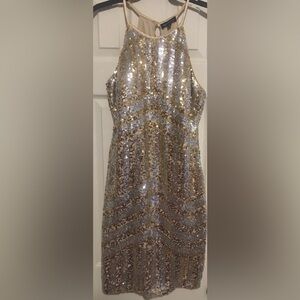 Gold & Silver Sequin Dress